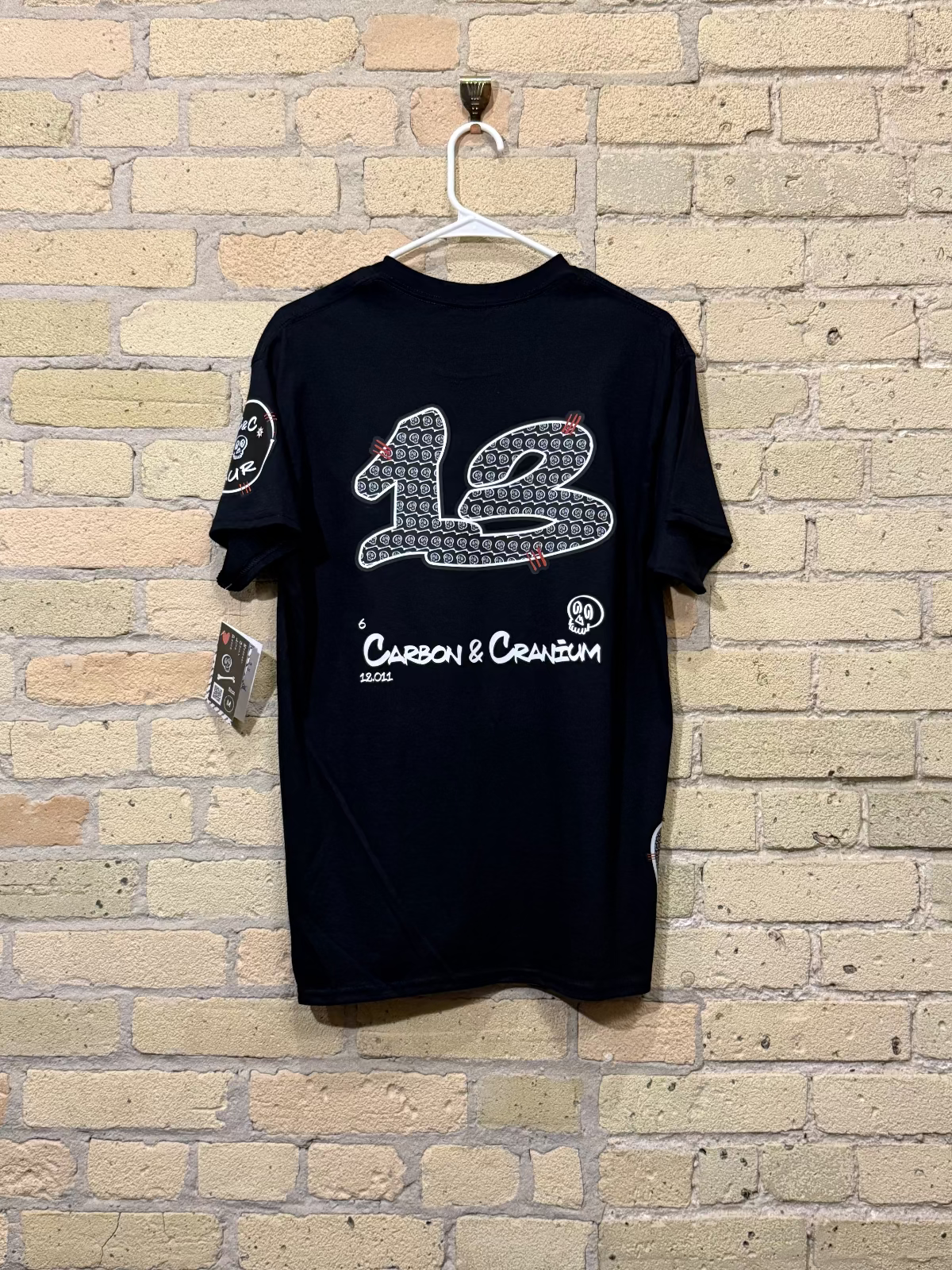 Pink Tourmaline Skull with Lucky 13 Back