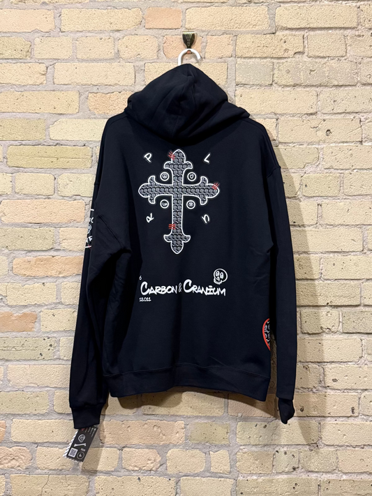 The Classic Carl Hoodie, with PLUR Cross Back